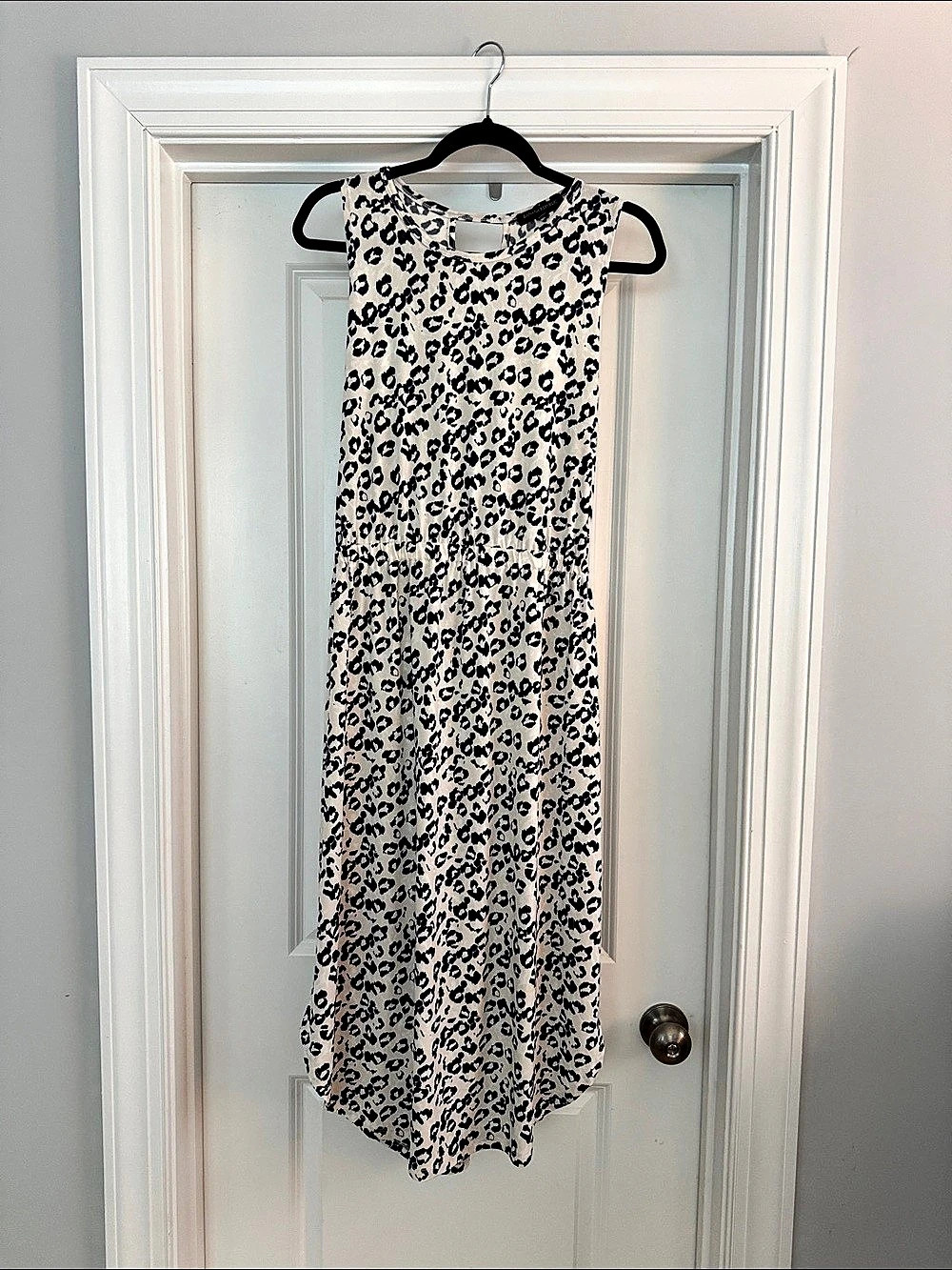 Banana Republic Leopard Print Midi Dress Size Large Like New